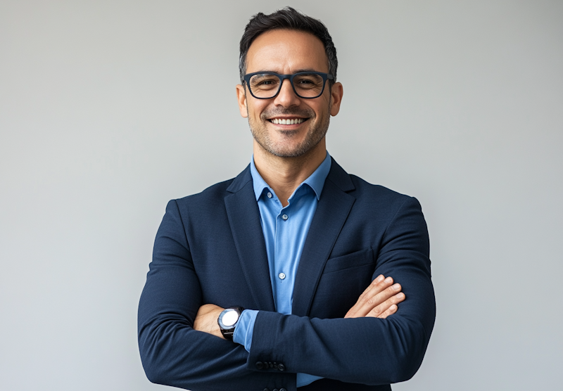 Coach financeiro profissional ajudando cliente com planeamento de investimentos